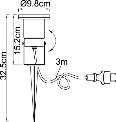 Грунтовый светильник Globo Style 32076 (220V, IP44)