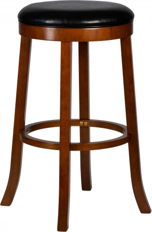 Круглый барный табурет DOBRIN BOB BAR (шоколад, черный)