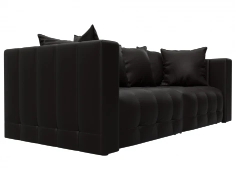 Диван прямой Лига-052 НПБ (ЛДСП,Брус,Фанера/Пластик/Экокожа/Коричневый) Лига Диванов 129903