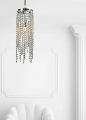 Потолочная люстра на штанге Lumien Hall Markellin LH0040/1P-NK-CL