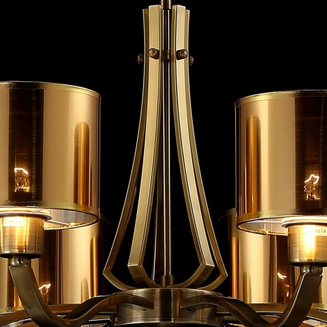 Подвесная люстра ILLUMICO IL1802-8P-17 AB (220V, на цепи)