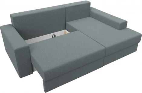 Диван угловой Майами правый угол (Серый/Рогожка) Лига Диванов арт.121159