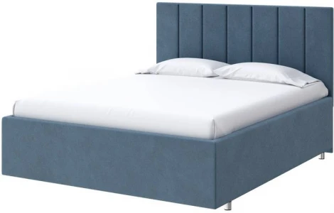 PROxSON Кровать Modern Large (Ткань: Велюр Monopoly Прованский синий (792)) 90x190