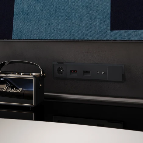 Рамка на 5 постов (черный, стекло) Voltum S70 VLS110508