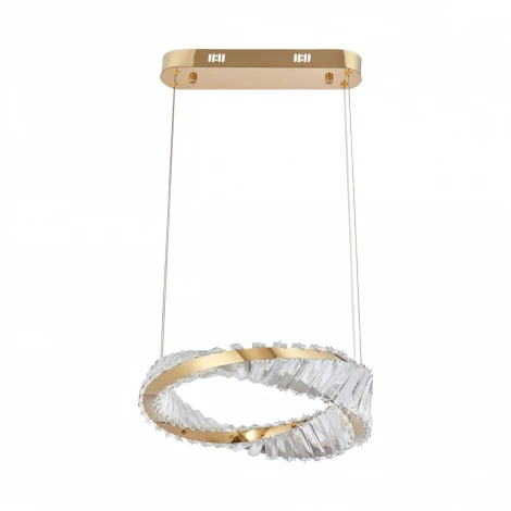 Подвесной светильник Arte Milano Venezia 318311/D400 GD (регулировка яркости, LED, 220V, хрусталь, пульт управления, на тросе, кольцо)