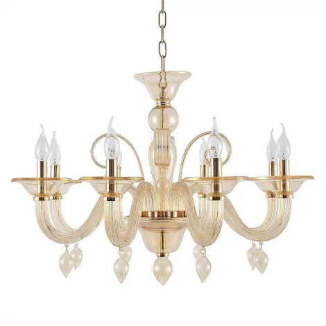 Подвесная люстра Crystal Lux Caetano SP-PL8 SMOKE