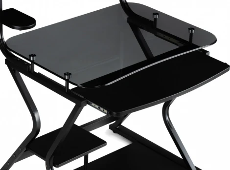 Компьютерный стол Roni (Roni 80х63х127 black) Woodville арт.15784