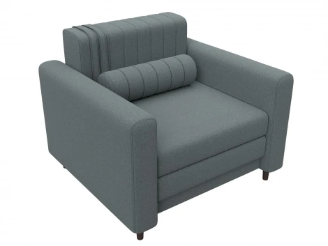 Кресло Лига-070 (ЛДСП,Брус,Фанера/Дерево/Рогожка/Серый) Лига Диванов 132544