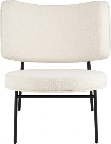 Кресло District Lounge букле белый Stool Group (арт.УТ000039109)