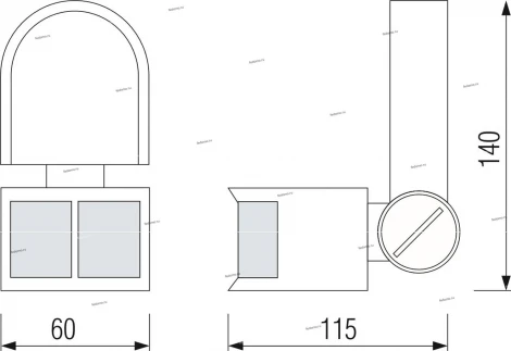 Датчик движения инфракрасный накладной Horoz Corona, белый, 1000W, IP44