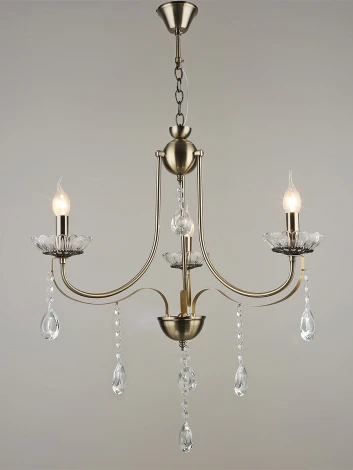 Подвесная люстра Reluce 04749-0.4-03 (220V, подвески, на цепи, подсвечник, свеча)