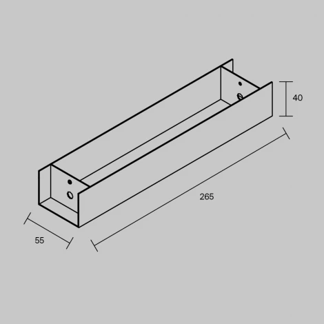 Основание для блока питания для подвесных шинопрводов Maytoni Technical Accessories for tracks Arity TRA233-BB-B