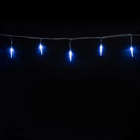 Гирлянда Сосульки 4м Белые 9см 24В, 16LED, Провод Прозрачный ПВХ, IP54