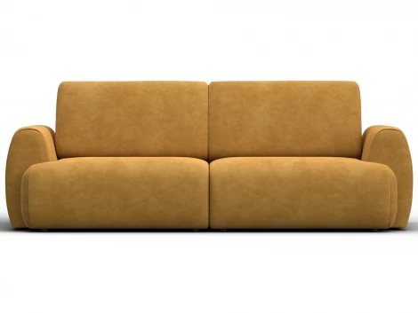 Диван прямой Лига-115 НПБ (ДСП,Фанера,Велюр/Желтый) Лига Диванов 136925