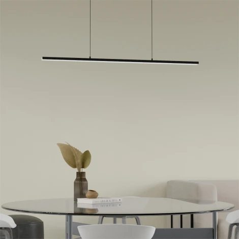 Подвесной линейный светодиодный светильник Lightera James LE107L-150B Wi-Fi (Умный дом, Алиса, Маруся, голосое управление) (220V, на тросе)