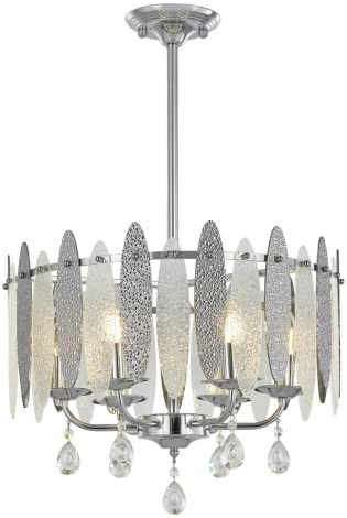 Подвесная люстра хрустальная на штанге Arte Milano Sorrento-4309 374309/6/350/470 CR (220V)