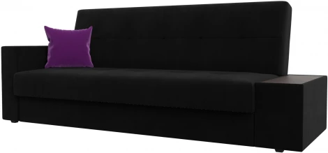 Диван-книжка Лига-020 стол справа (Черный,Фиолетовый/Микровельвет) Лига Диванов арт.118516