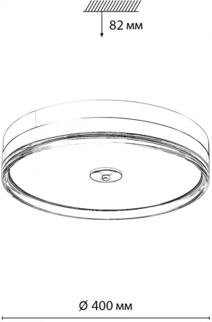 Светильник настенно-потолочный Sonex металл/акрил/никель/прозрачный Sonex Mitra 7727/76L LED 76Вт ETERNA (220V, круглые)