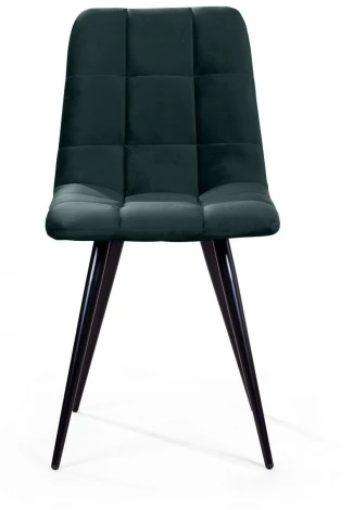 Стул UNO, бархат зелёный 19/ чёрный конус Top Concept UNO 74634