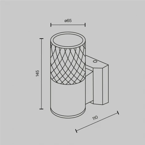 Настенный светильник уличный Maytoni Bowery O583WL-01W (220V, IP54)