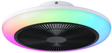Потолочная люстра RGB на штанге с вентилятором Eglo Sayulita 1 35216 (LED, 220V)