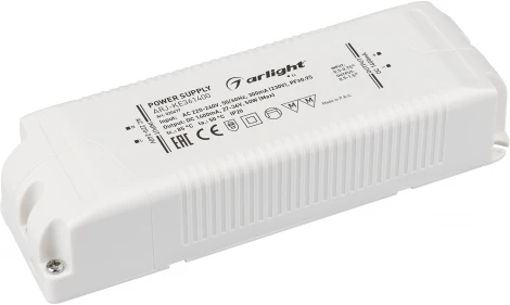 Блок питания ARJ-KE361400 (50W, 1400mA, PFC) (IP20 Пластик) 020677 Arlight ARJ