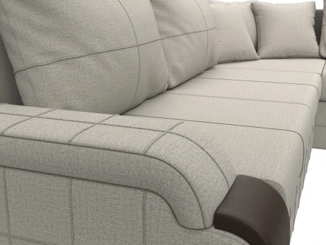 Диван угловой Николь правый угол Лига Диванов (Рогожка) арт.126000