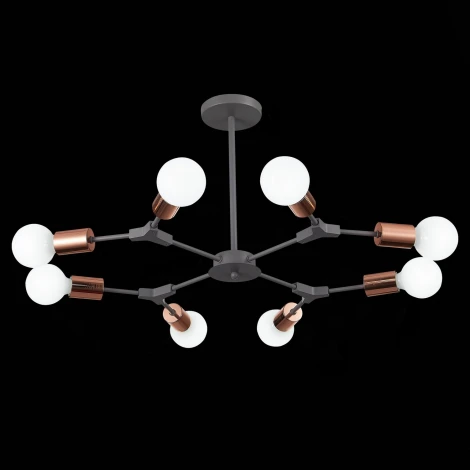 Потолочная люстра на штанге Evoluce Palare SLE106403-08 (220V, молекулы)