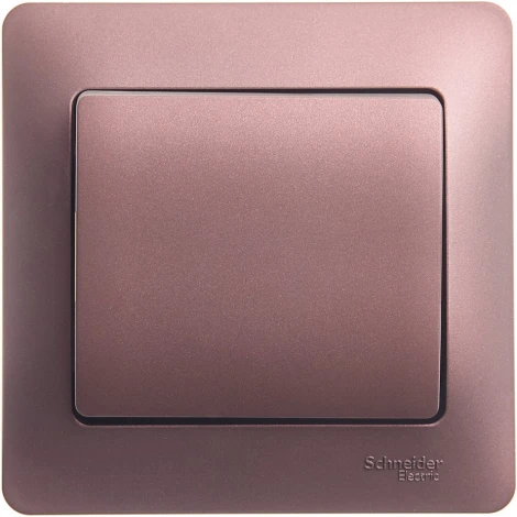 Выключатель встраиваемый одноклавишный (баклажановый) Systeme Electric Glossa GSL001112