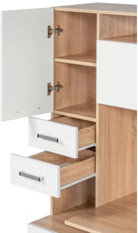 Стол компьютерный Woodville Джаз-17 правый дуб сонома 318951