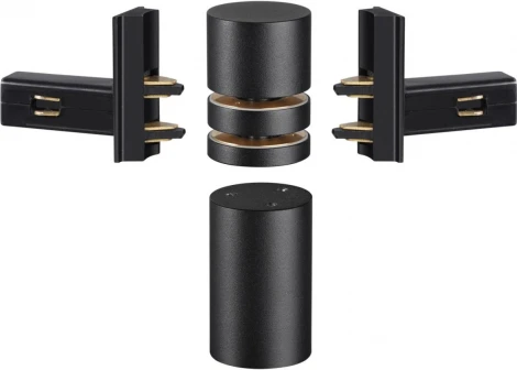 Соединитель с токопроводом гибкий угловой "L" Novotech Flum 135249 черный 48V