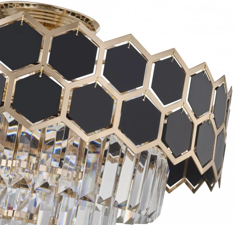 Потолочная люстра хрустальная Arte Milano Sorrento-5009 375009/4+2/20/480 GD (220V)