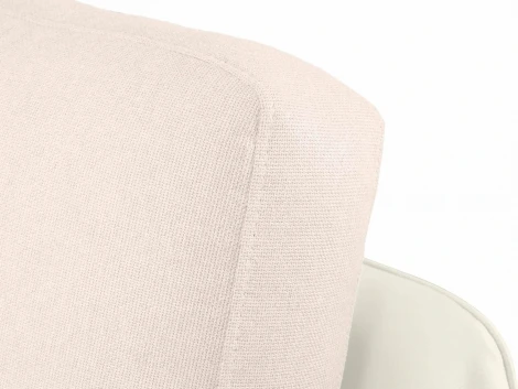 Диван Ispani угловой правый ОГОГО (арт.803478), (Ткань,Экокожа/Белый)