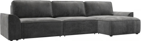 Диван угловой Лига-048 НПБ лонг Лига Диванов (Велюр) арт.128502