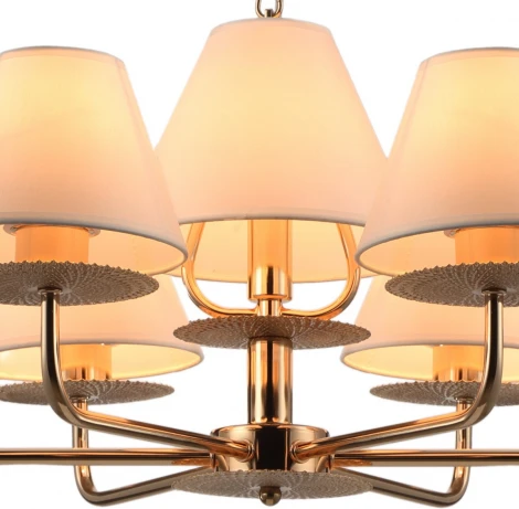 Подвесная люстра ILLUMICO IL6197-6P-17 GD (220V, на цепи)