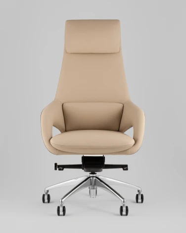 Кресло руководителя TopChairs Reign бежевый арт.УТ000039415