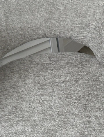 Стул M-City NURI 180 град. поворот. 3018-03 светло-серый, шенилл/ черный каркас