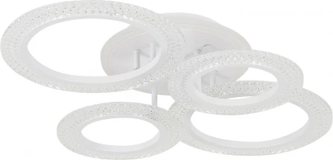 Потолочная люстра Natali Kovaltseva LED LAMPS 81407 80W, белый, LED с RGB подсветкой