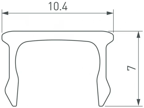 Экран ARH-PLINTUS-FANTOM-3000 Opal (Arlight, Пластик) 043128