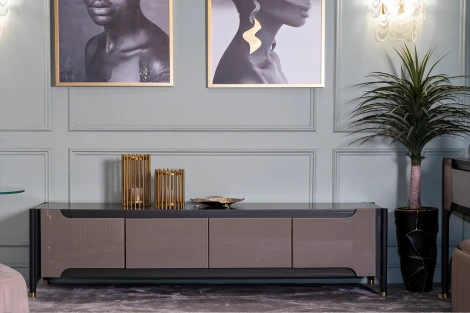 Тумба под телевизор Grimaldi 200*40*50см Garda Decor арт.77IP-GD008-TV