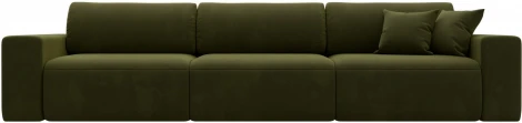 Диван прямой Лига-036 НПБ Классик Лонг (Зеленый/Микровельвет) Лига Диванов арт.121317