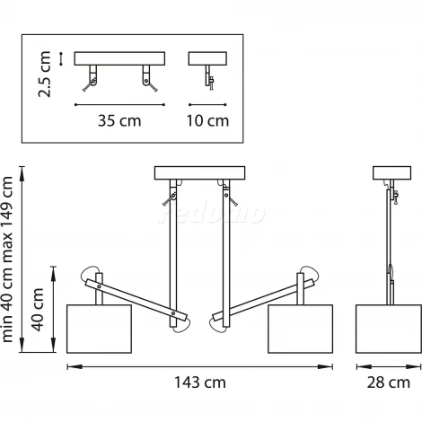 Подвесной светильник Lightstar Meccano 766029