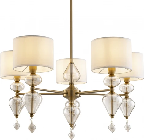 Потолочная люстра на штанге Freya Raise FR5369CL-05BS (220V, круглые)