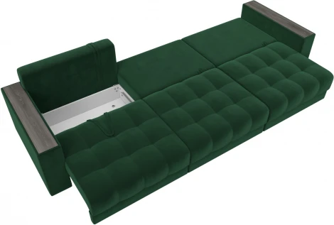 Диван прямой с декором Лига-049 НПБ Лонг Лига Диванов (Велюр) арт.128423