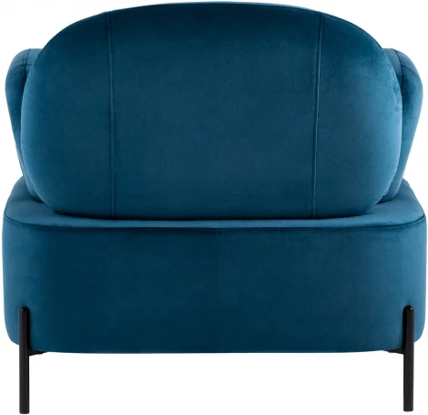 Кресло Stool Group Кэнди с подлокотниками велюр синий УТ000036650