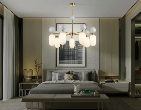 Потолочная люстра на штанге Ambrella High Light LH53106 (220V, шарики)