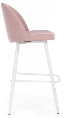 Барный стул Woodville Сондре пыльно-розовый / белый 464888