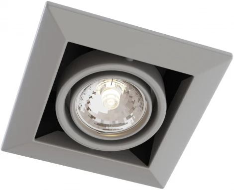 Встраиваемый светильник Metal Modern GU10 1x50Вт Maytoni Technical DL008-2-01-S (220V)