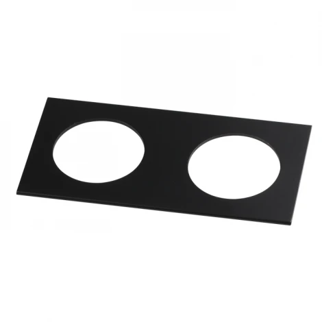 Рамка для двух встраиваемых светильников Novotech Metis, прямоугольник, черный