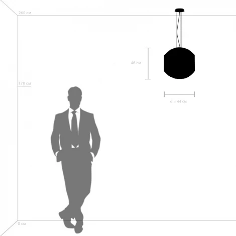 Подвесная люстра Lightstar Siena 720447 (220V, на тросе, шар)